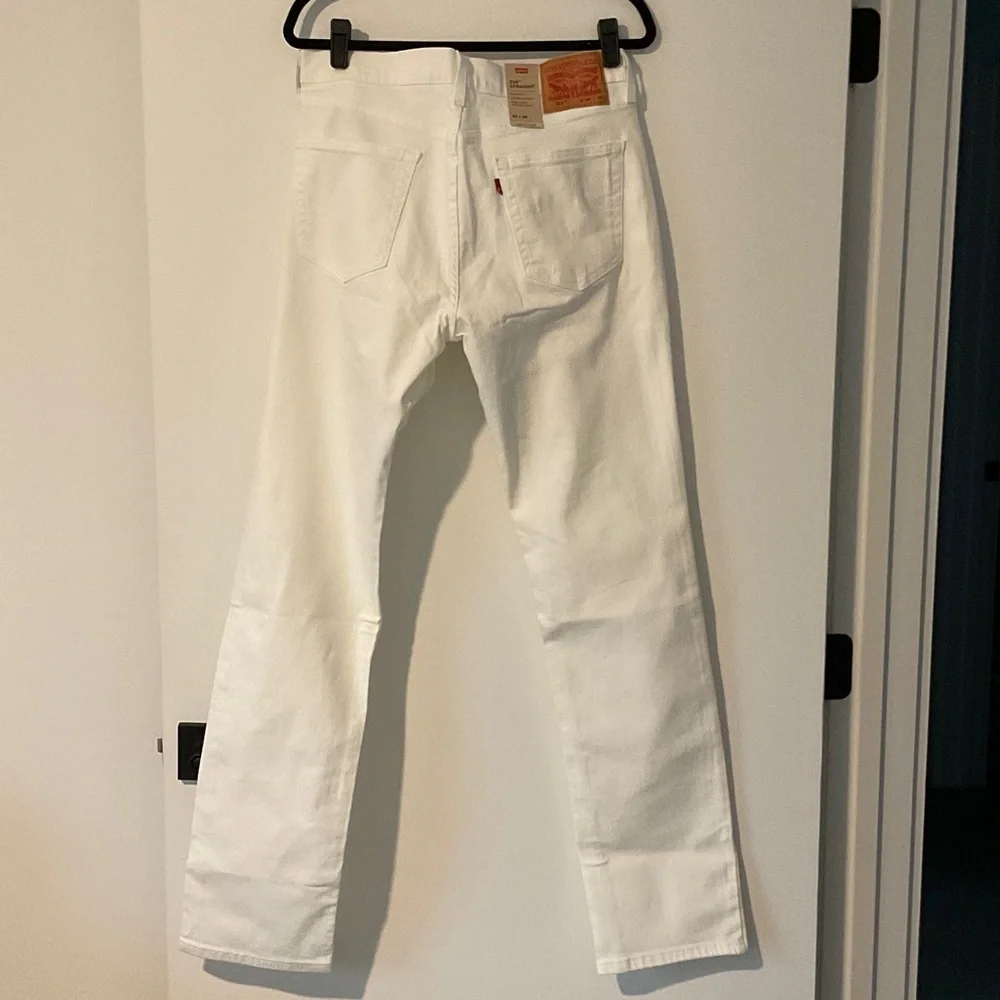 Levi's Men's Straight Jeans in White